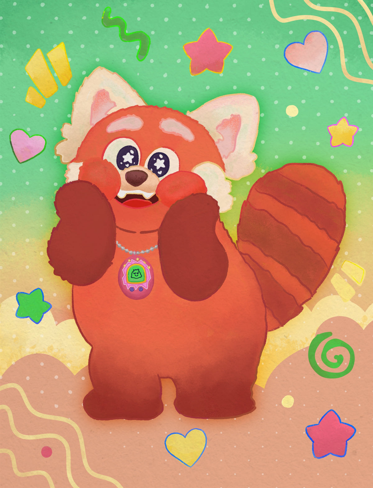 Excited Red Panda